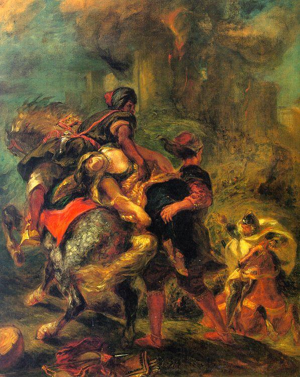 Eugene Delacroix The Abduction of Rebecca Norge oil painting art